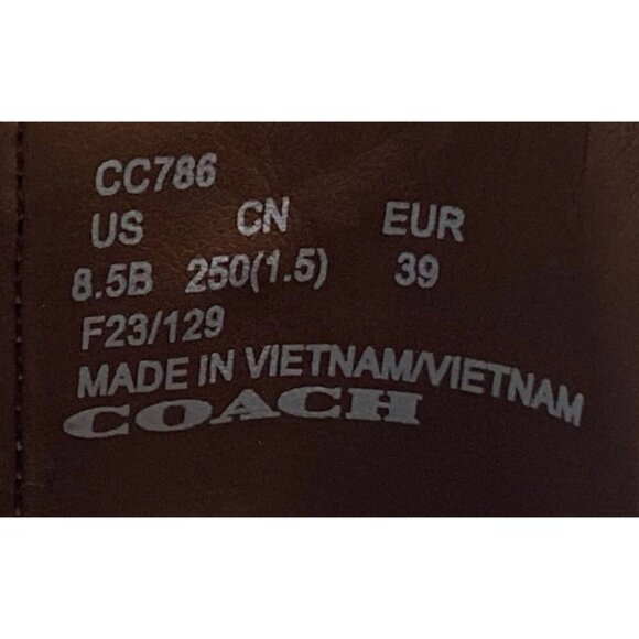 Coach Studded Black Leather Pierce Bootie Boots - Black - US 8.5 - Picture 6 of 6